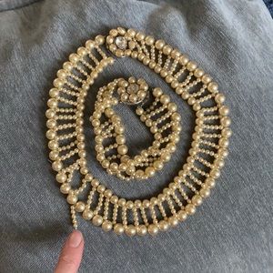 Matching necklace and bracelet